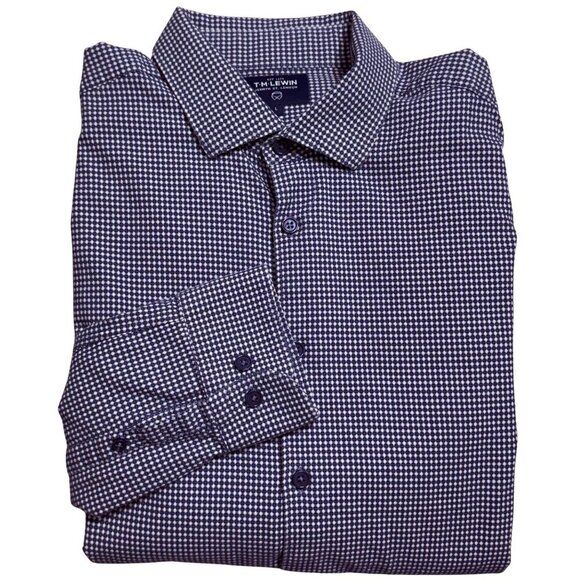 TM Lewin Mens Button Down Long Sleeve Shirt - Size Large - Picture 1 of 7